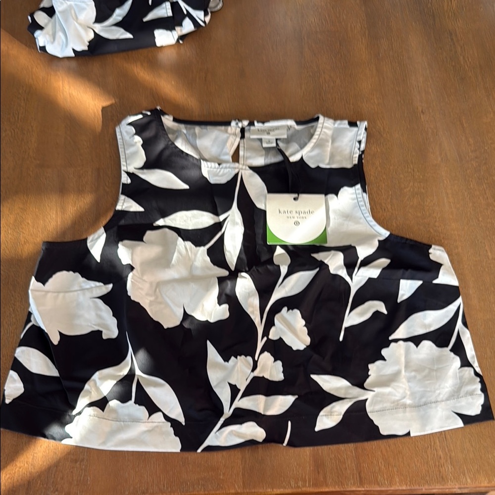 Kate Spade x Target Black and White Sleeveless Tank